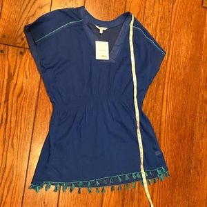 Blue Athleta Cover Up